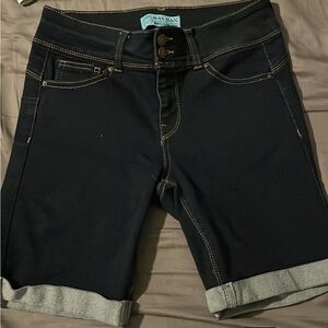 Wax Jean Navy Denim Shorts